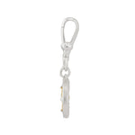 Lugarni Charm Pendant with Zircon - 18K Gold Plated