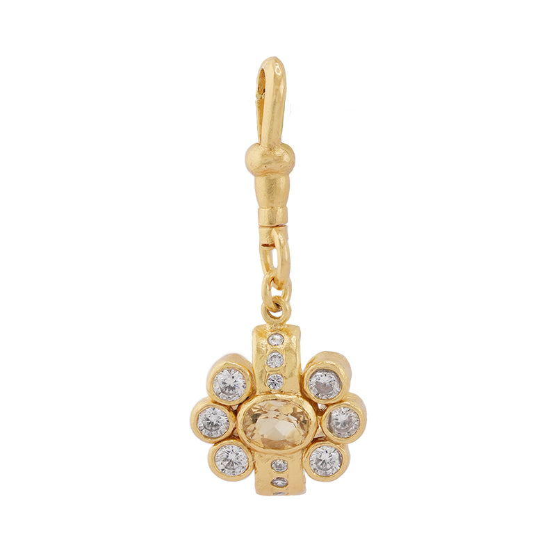 Ki Pendant in Citrine - 18K Gold Plated