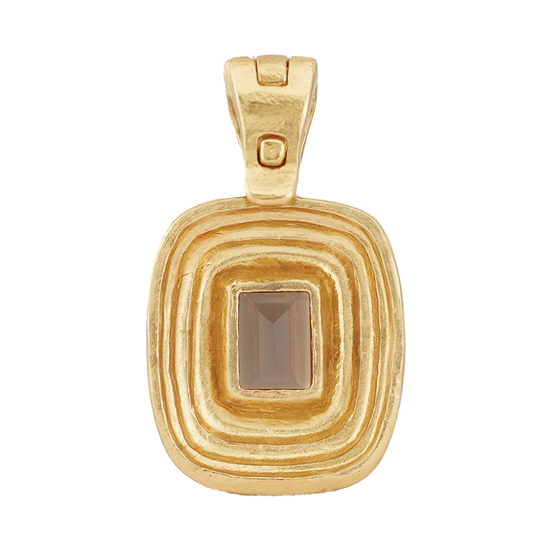 Anu Pendant in Quartz - 18K Gold Plated