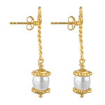Florizel Earrings in Pearl - 18K Gold Plated