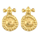 Gorgoneion Akritis Earrings - 18K Gold Plated