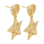 Lucretia Drop Earrings - 18K Gold Plated
