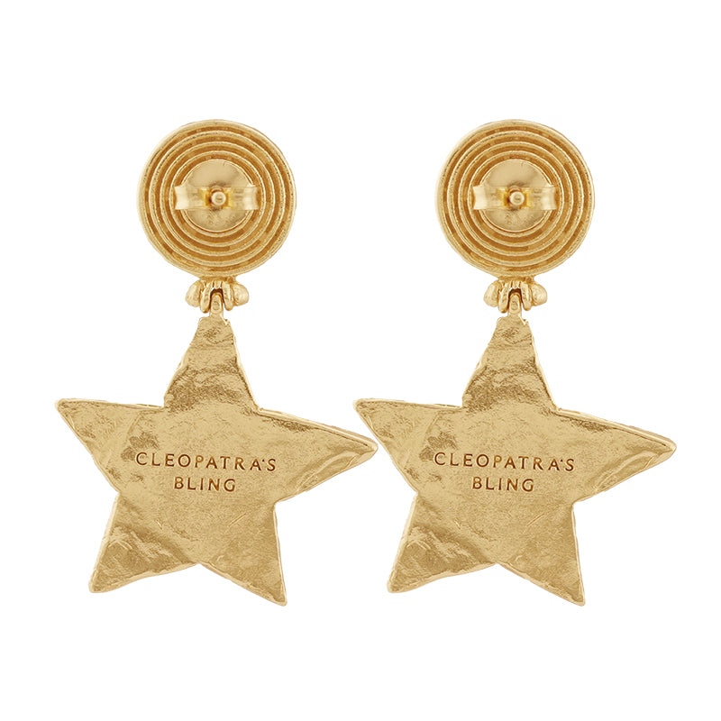 Lucretia Drop Earrings - 18K Gold Plated