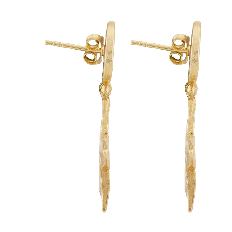Lucretia Drop Earrings - 18K Gold Plated