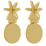 Mercurius Earrings in Resin - 18K Gold Plated