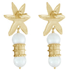 Albedo Earrings in Pearl - 18K Gold Plated