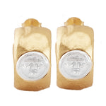 Gorgoneion Seal Hoops - 24K Vermeil