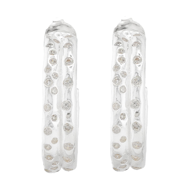 Gracchi Hoop Earrings - Sterling Silver