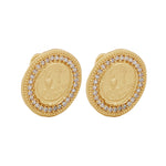 Abzu Stud Earrings - 18K Gold Plated