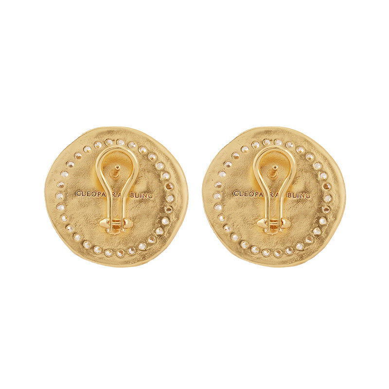 Abzu Stud Earrings - 18K Gold Plated