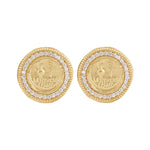 Abzu Stud Earrings - 18K Gold Plated