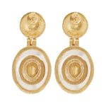 Utu Drop Earrings in Citrine - 18K Gold Plated