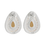 Utu Stud Earrings in Citrine - Sterling Silver
