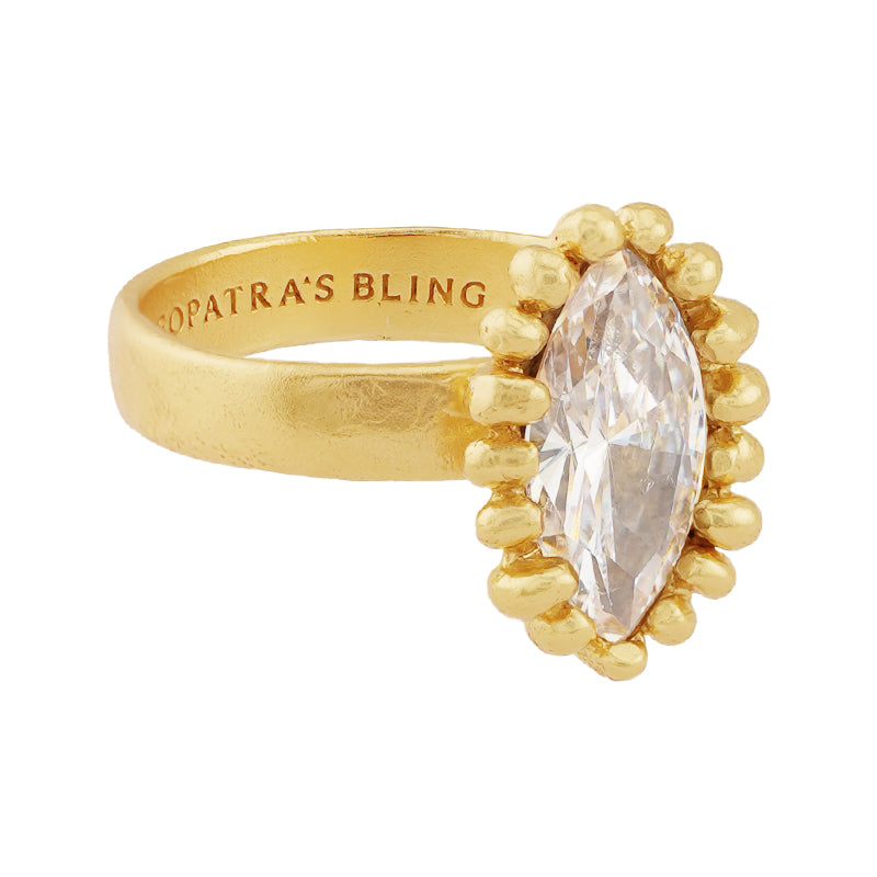 Bucherie Ring in Zircon - 18K Gold Plated