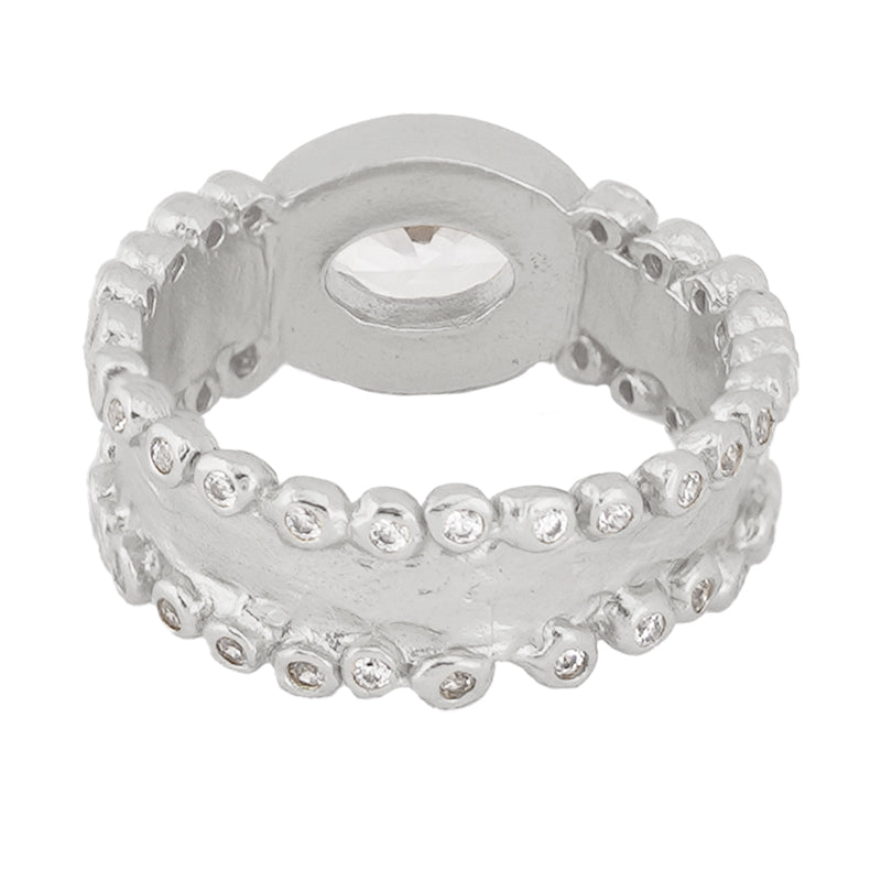 Sikil Ring in Zircon - Sterling Silver