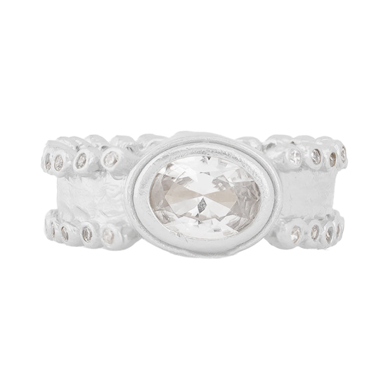 Sikil Ring in Zircon - Sterling Silver