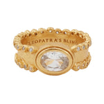Sikil Ring in Zircon - 18K Gold Plated