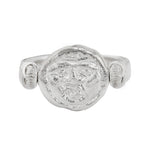 Gorgoneion Guard Ring - Sterling Silver