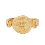 Gorgoneion Guard Ring - 18K Gold Plated