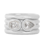 Ekur Ring with Zircon - Sterling Silver