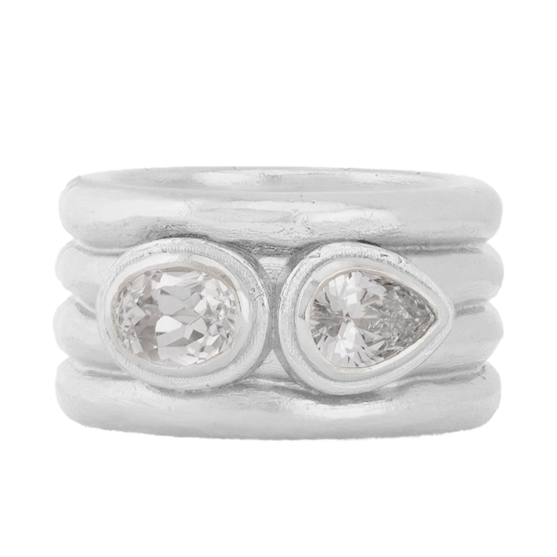 Ekur Ring with Zircon - Sterling Silver