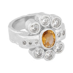 Ki Ring in Citrine - Sterling Silver