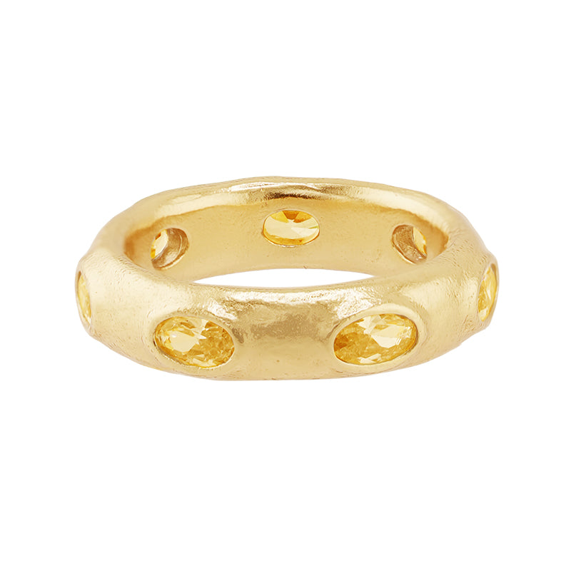 Cerro Ring in Citrine - 18K Gold Plated