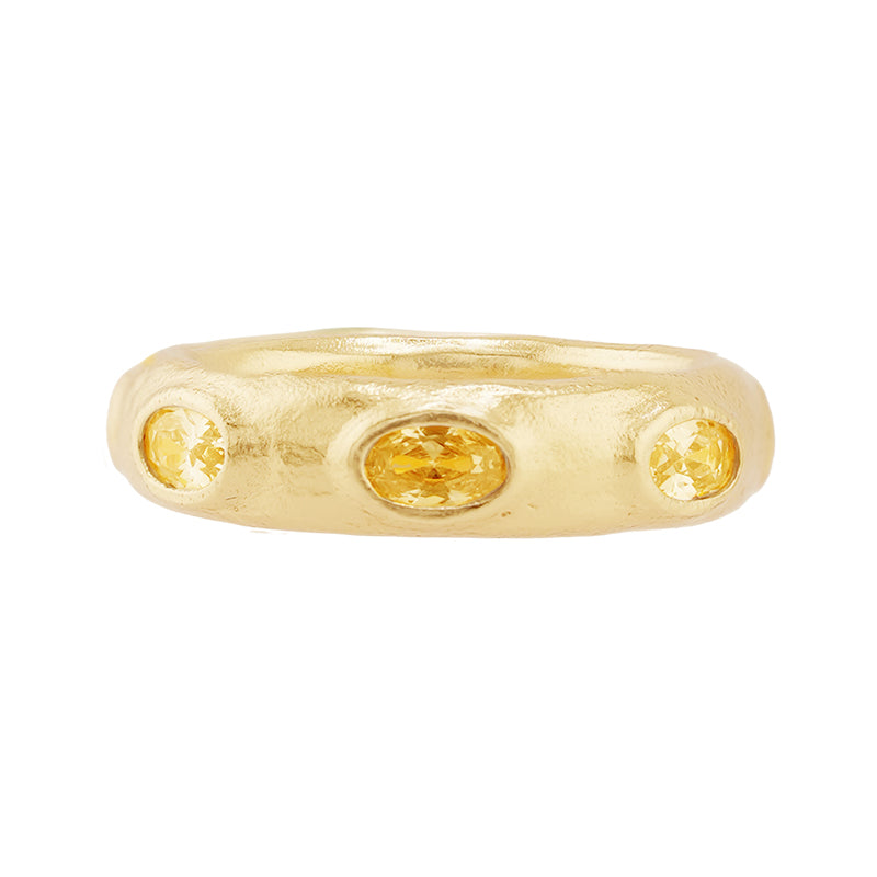 Cerro Ring in Citrine - 18K Gold Plated