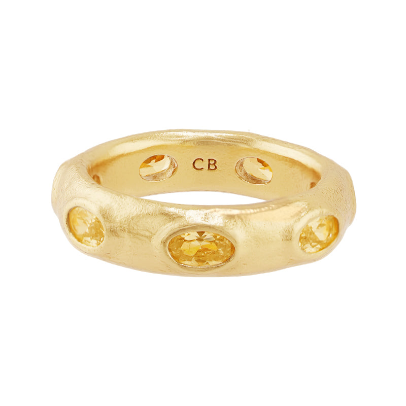 Cerro Ring in Citrine - 18K Gold Plated