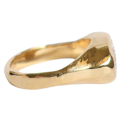 Egeria Ring with White Diamond - Solid Gold