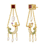 La Sirene Earrings - Solid Gold