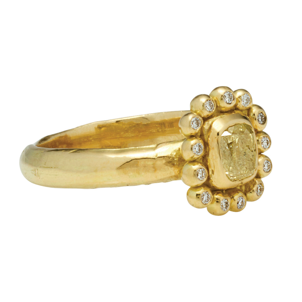 Ianthe Ring with Diamond - Solid Gold