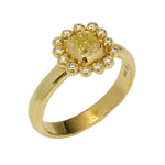 Ianthe Ring with Diamond - Solid Gold