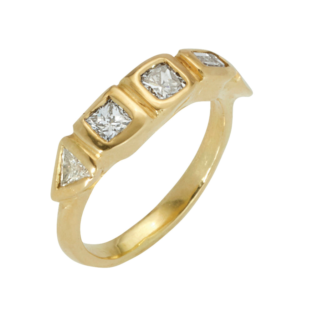 Baucis Ring with Diamond - Solid Gold