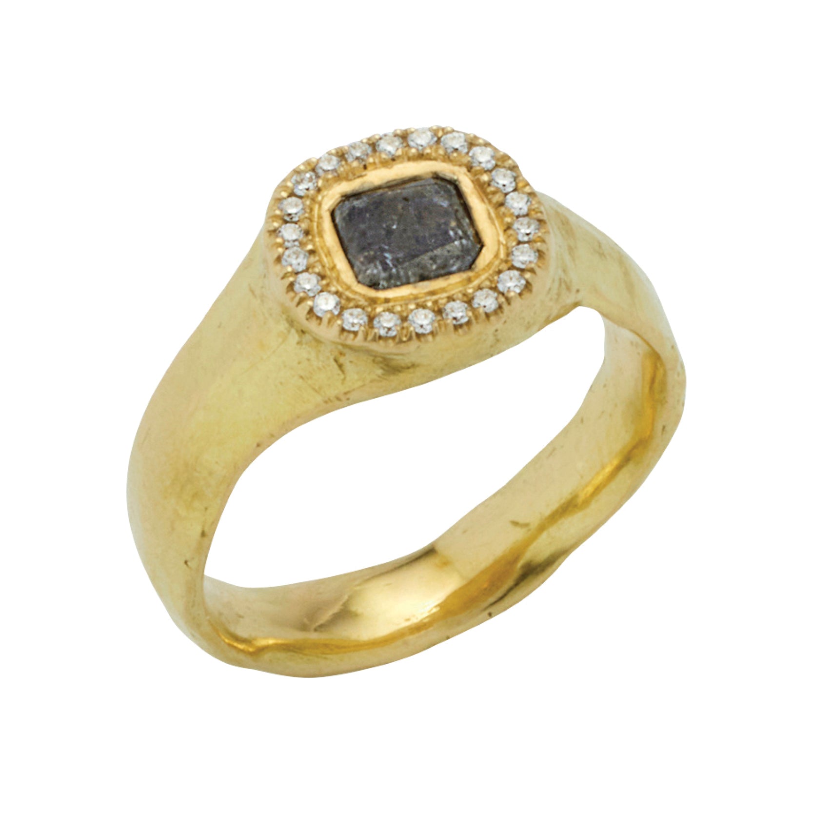 Deucalion Ring with Diamond - Solid Gold
