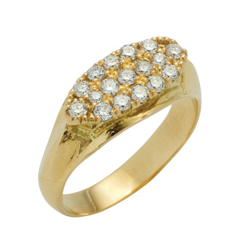Ceyx Ring with Diamond - Solid Gold