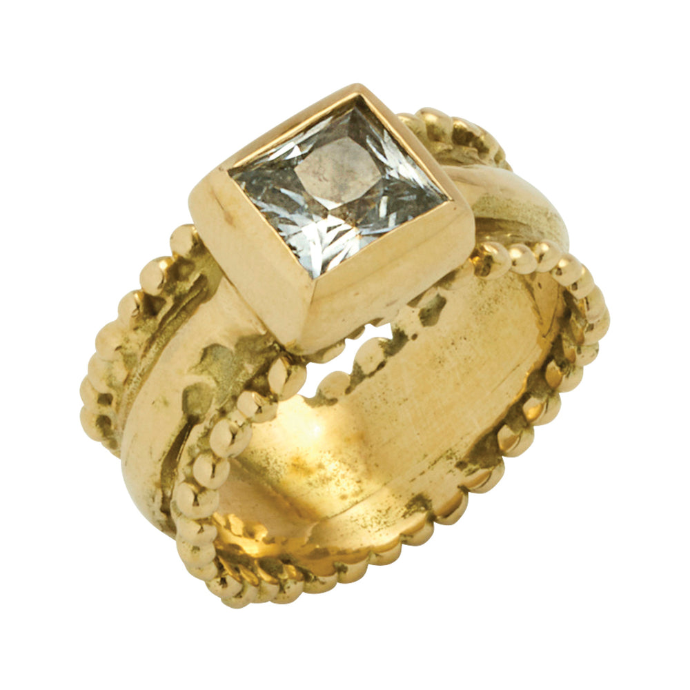 Iphis Ring with Sapphire - Solid Gold