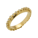 Harmonia Ring with Diamond - Solid Gold