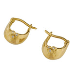 Hellespont Earrings with Diamond - Solid Gold