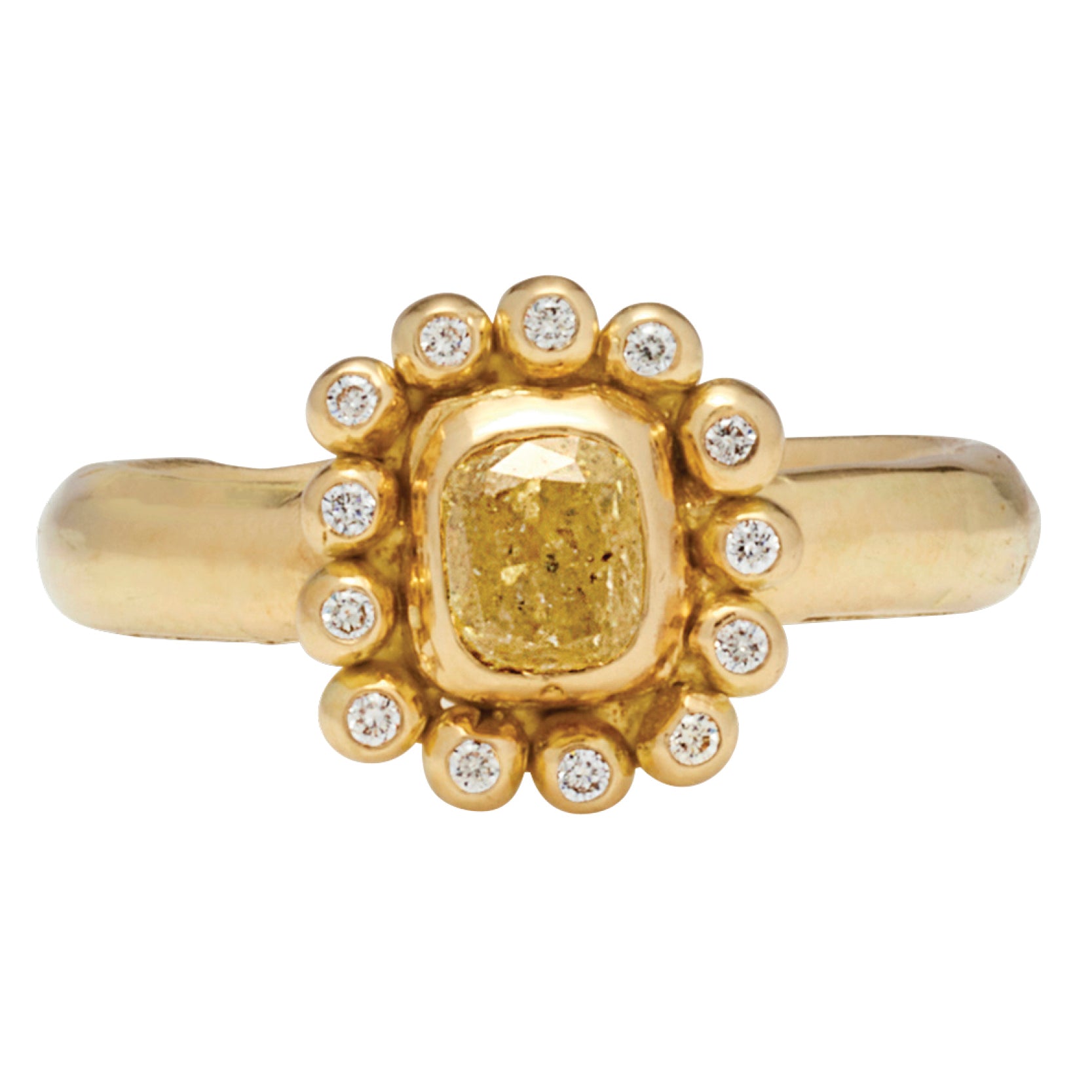 Ianthe Ring with Diamond - Solid Gold