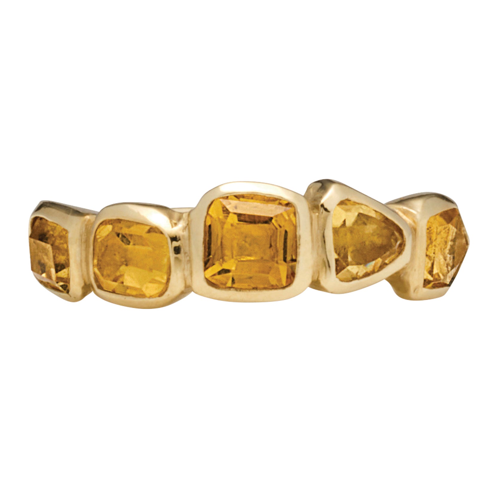 Perdix Ring with Yellow Sapphire - Solid Gold