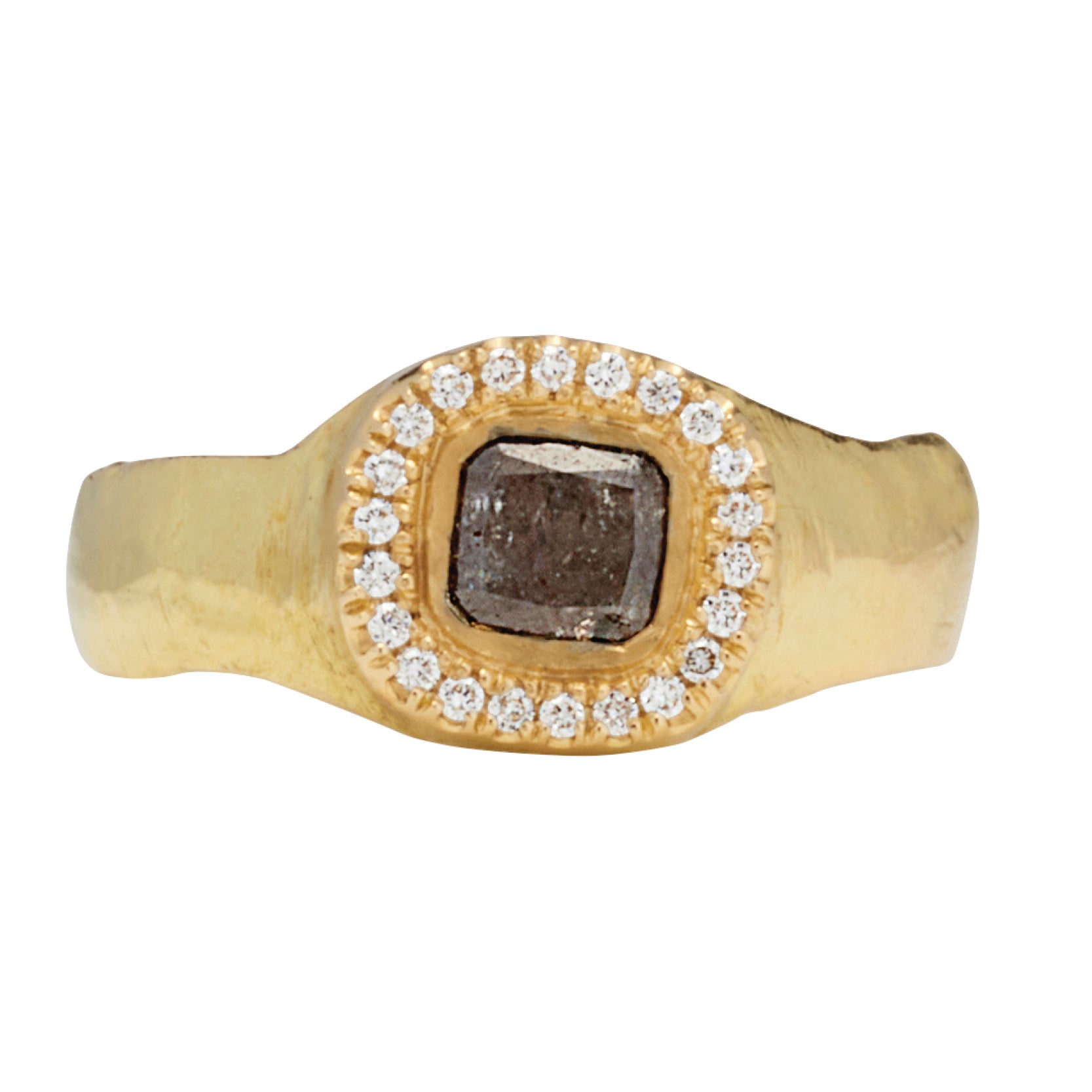 Deucalion Ring with Diamond - Solid Gold