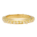 Harmonia Ring with Diamond - Solid Gold