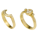 Pyrrha Ring with Diamond - Solid Gold