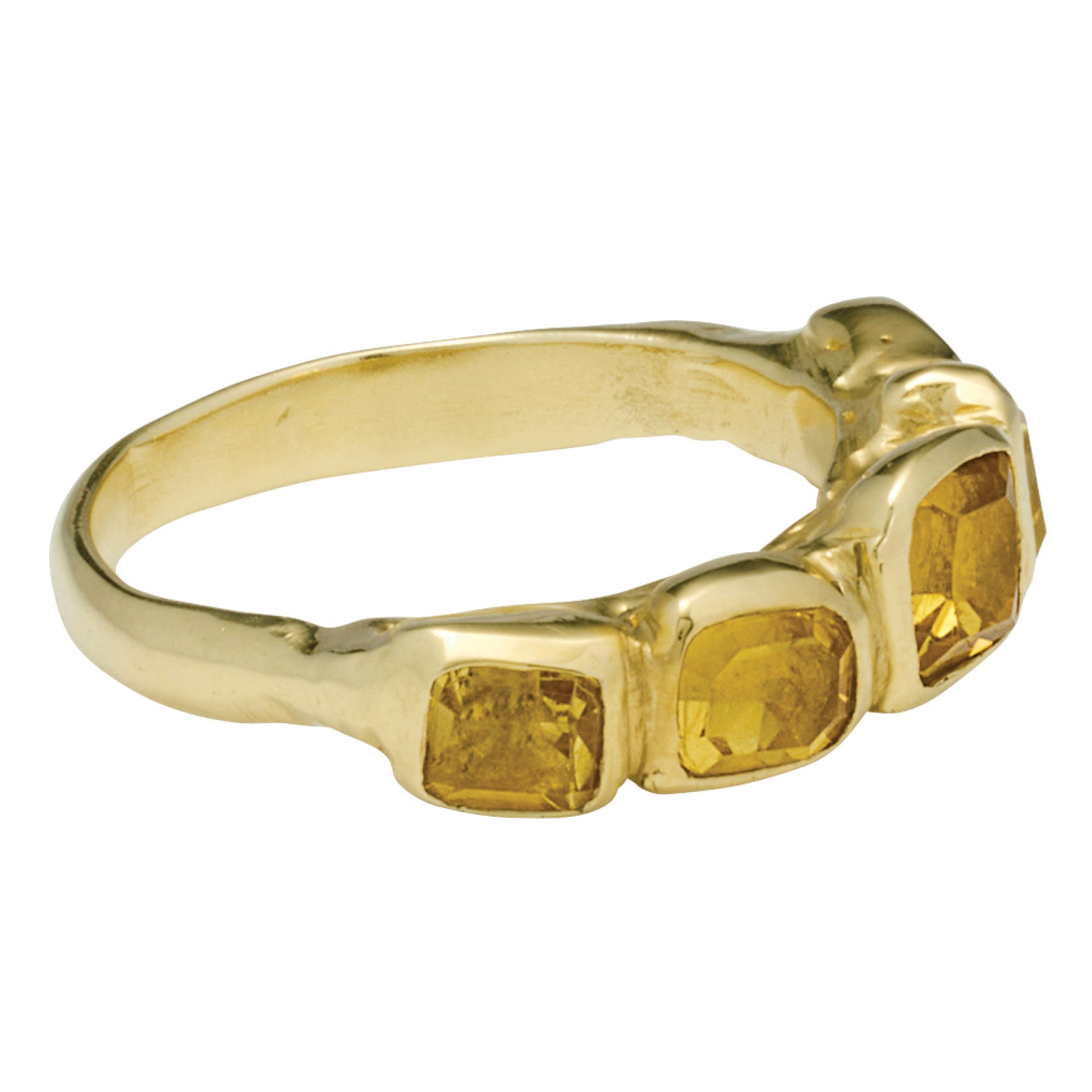 Perdix Ring with Yellow Sapphire - Solid Gold