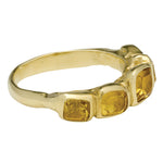 Perdix Ring with Yellow Sapphire - Solid Gold