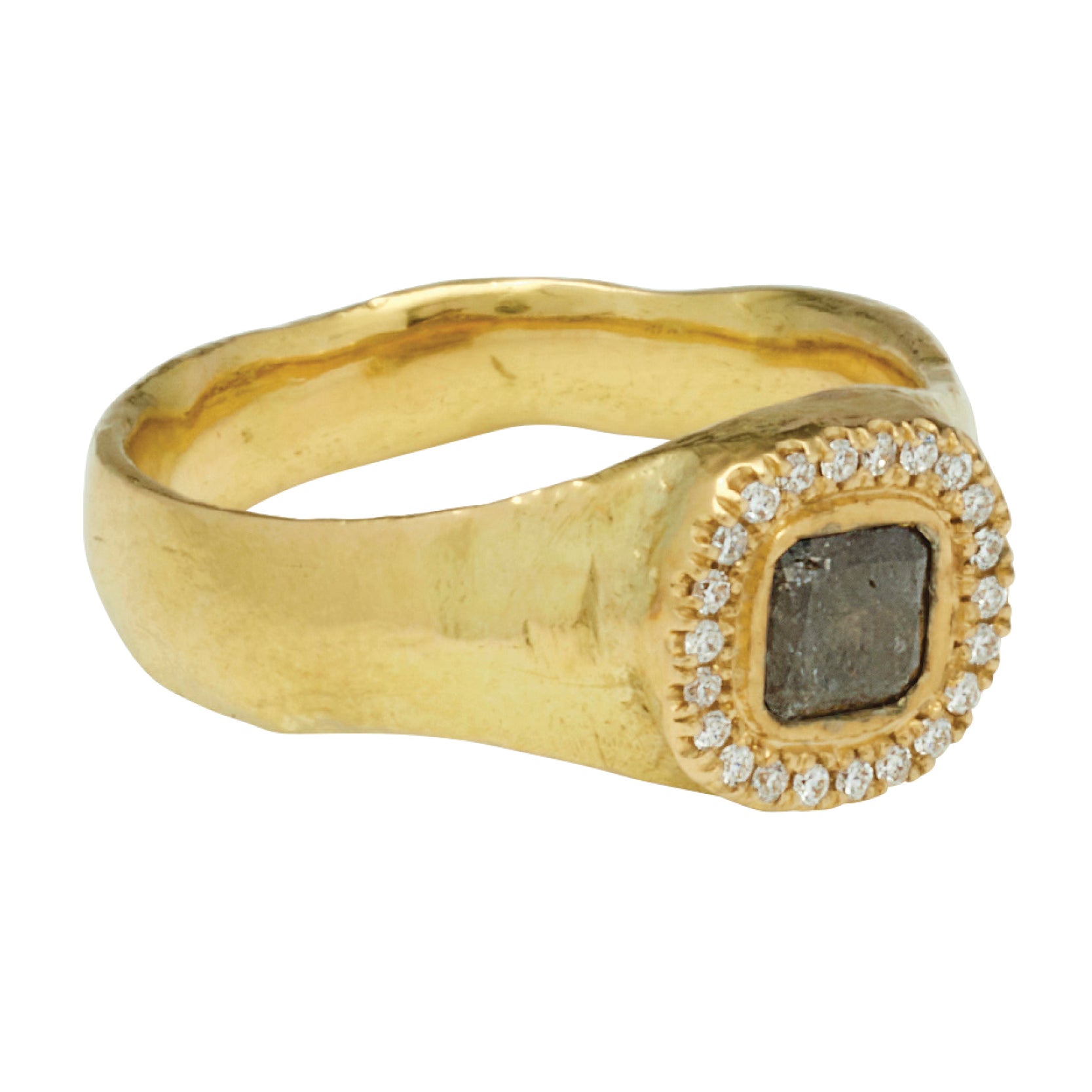 Deucalion Ring with Diamond - Solid Gold