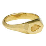 Vertumnus Ring with Yellow Diamond - Solid Gold