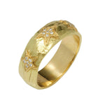 Selene Ring with Diamond - Solid Gold