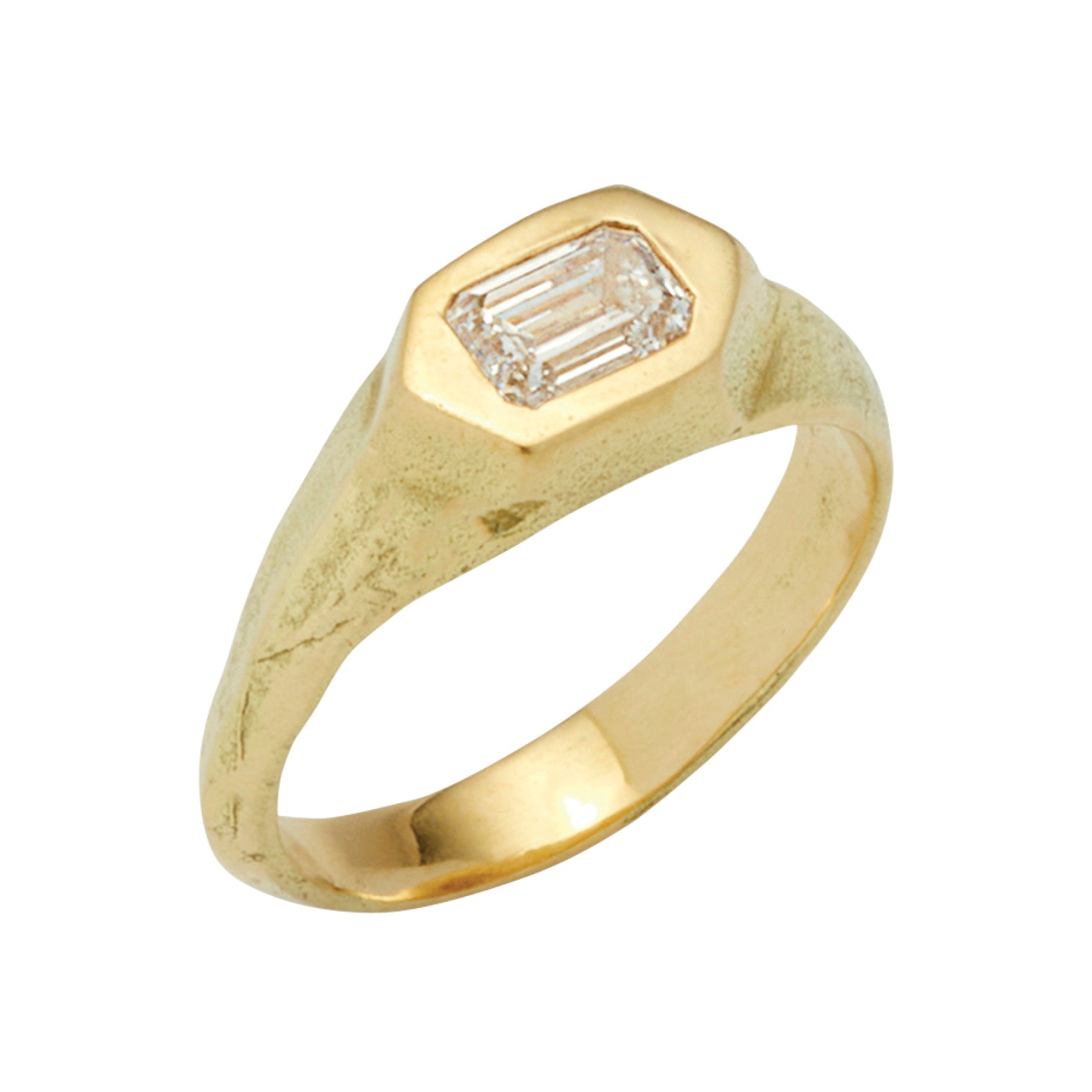 Philemon Ring with Diamond - Solid Gold